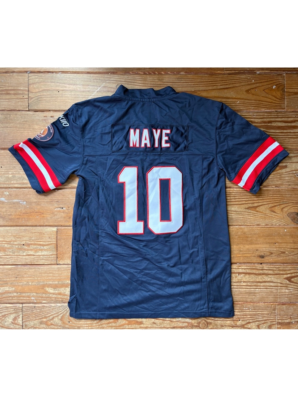Drake Maye #10 New England Patriots Jersey Men’s Large Blue Football - Picture 2 of 5